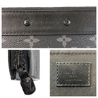 Louis Vuitton Monogram Eclipse Pochette Jules Black Grey Leather — view 5