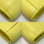 Bottega Veneta Maxi Intrecciato Yellow Bifold Wallet Leather — view 6