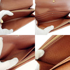 Louis Vuitton Monogram Portefeuille Sarah Brown Long Wallet — view 9