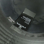 Prada Re-nylon Bucket Hat Black Studded Logo 2 Hc137 D0 S M Size — view 8