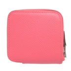 Hermes Azap Silk Inn Compact Vaux Epson Rose Azalea Coin Case — view 3