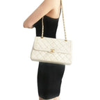 Chanel CC 24K Paris Limited Double Flap Bag Lambskin Quilted Chain — view 3