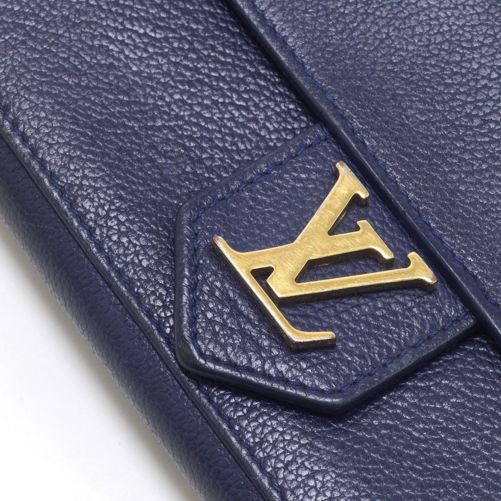 Louis Vuitton Bifold Long Wallet Portefeuille Lock Me Navy — view 5