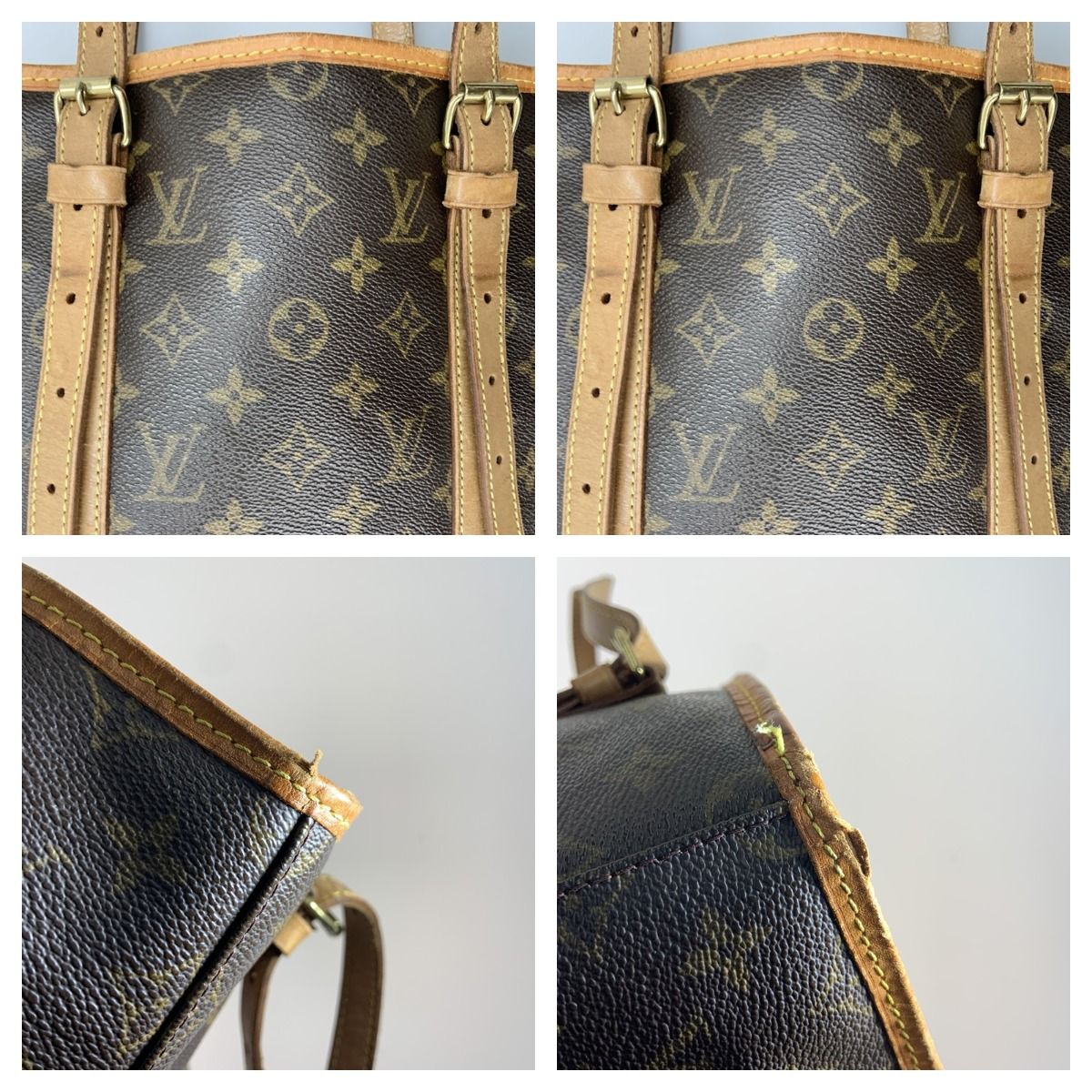 Louis Vuitton Monogram Bucket GM Shoulder Bag Brown — view 3