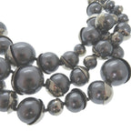Dior Faux Pearl Necklace Silver Choker 0989 — view 6