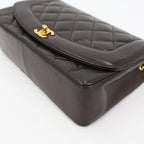 Chanel Diana Flap Quilted 25 Chain Shoulder Bag Lambskin Black Gold Hardware — view 2