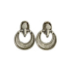 Yves Saint Laurent Hall Earrings Silver Accessories — view 4