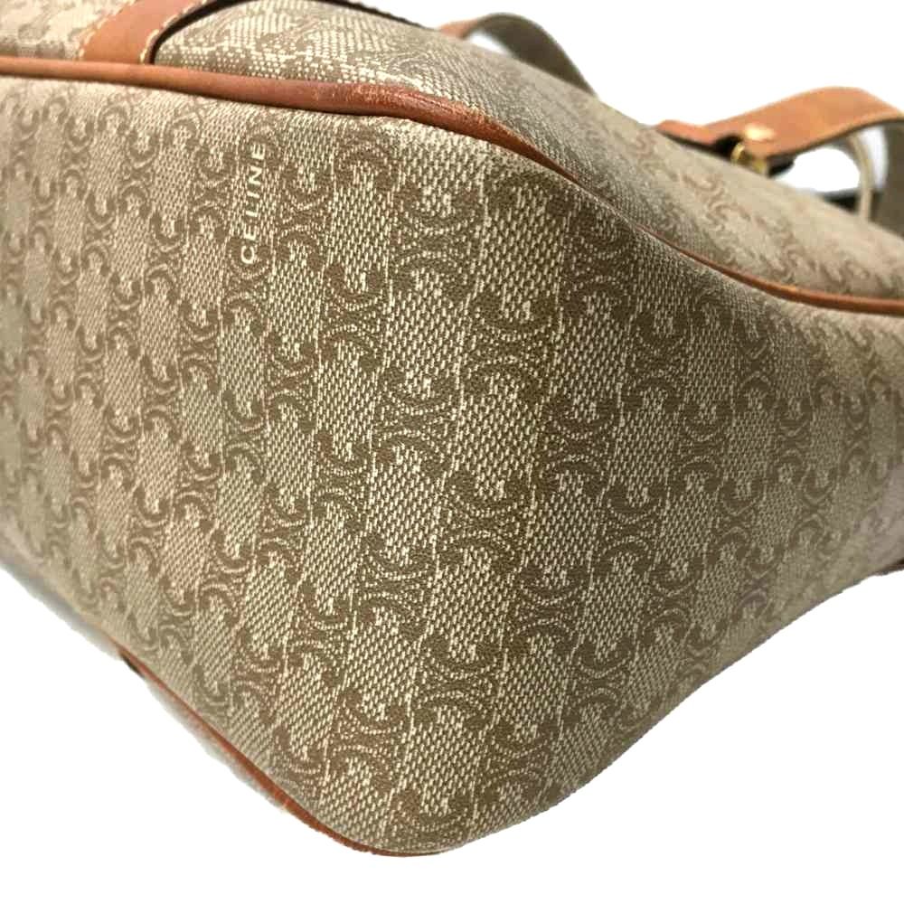 Celine Macadam Pattern Leather Bag Brown — view 5