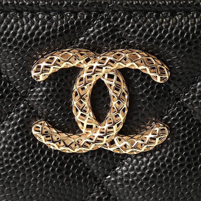Chanel Pass Case Card Black — view 9