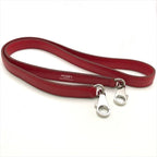 Hermes Kelly Bolide Leather Silver Shoulder Strap Red — view 2