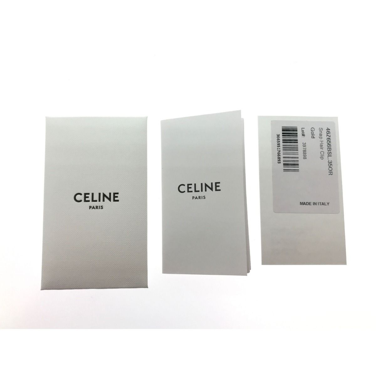Celine Earrings Heart & Logo Gold Color Accessories — view 9