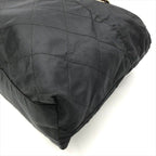 Prada Nylon Tessuto Quilted Chain Shoulder Tote Black — view 4