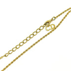 Christian Dior GP Rhinestone CD Logo Necklace Gold — view 8