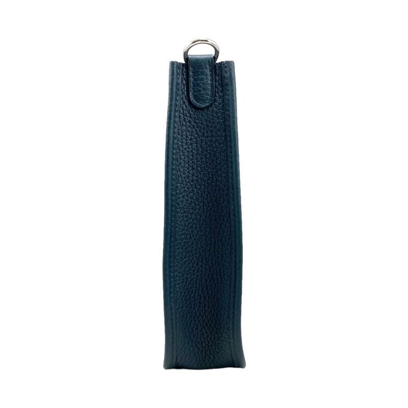 Hermes Shoulder Bag Evelyne TPM Taurillon Clemence Vert Chypre Green — view 3