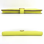 Hermes Bearn Souffle Chevre Yellow Series Pink Gold Hardware R Stamp — view 3
