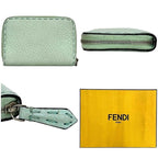 Fendi Coin Case Light Green Selleria 8 M343 Purse — view 3