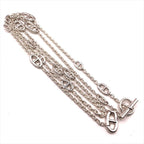 Hermes Chaine D'ancre Farandole Long Necklace 925 Sterling Silver — view 4