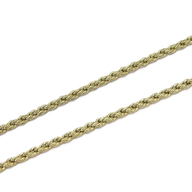 Christian Dior Necklace Metal Gold Plated Accessories CD Logo — view 6