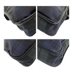 Prada Tessuto Triangle Logo Plate Checked Green Blue Black Silver Hardware — view 3