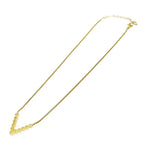 Christian Dior GP Rhinestone V Motif Necklace Gold — view 4