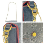 Louis Vuitton Monogram Empreinte Pochette Felicie Marine Rouge — view 8