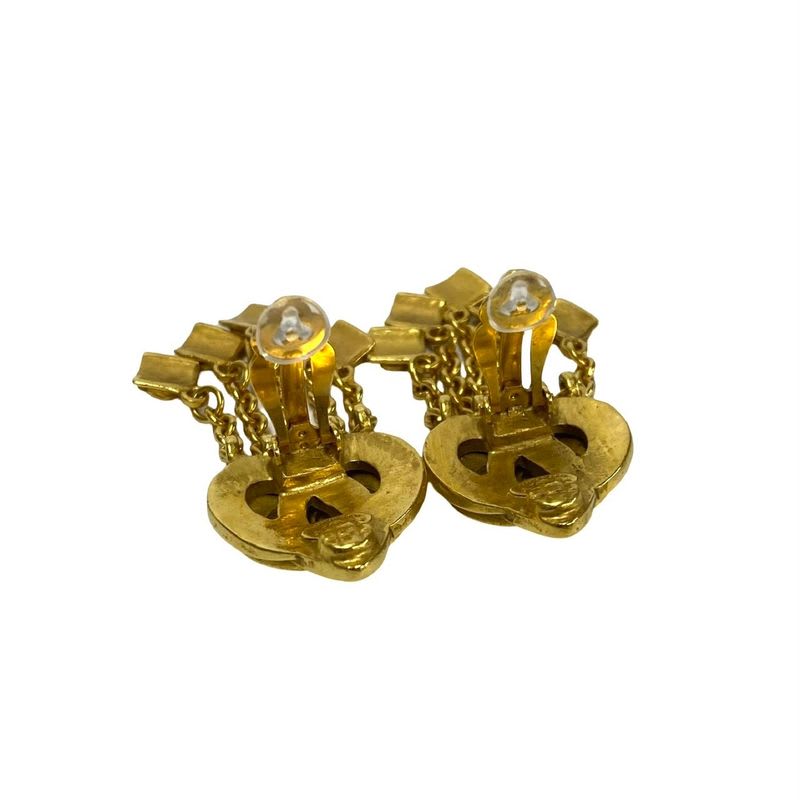Chanel Vintage 97 Coco Mark Motif Earrings Ear Cuff — view 5