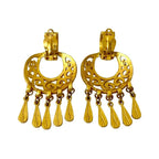 Chanel Vintage Coco Mark Earrings Ear Cuff Accessories 95P — view 4