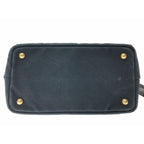 Prada Tote Bag Canapa Canvas with Strap Shoulder Navy — view 4