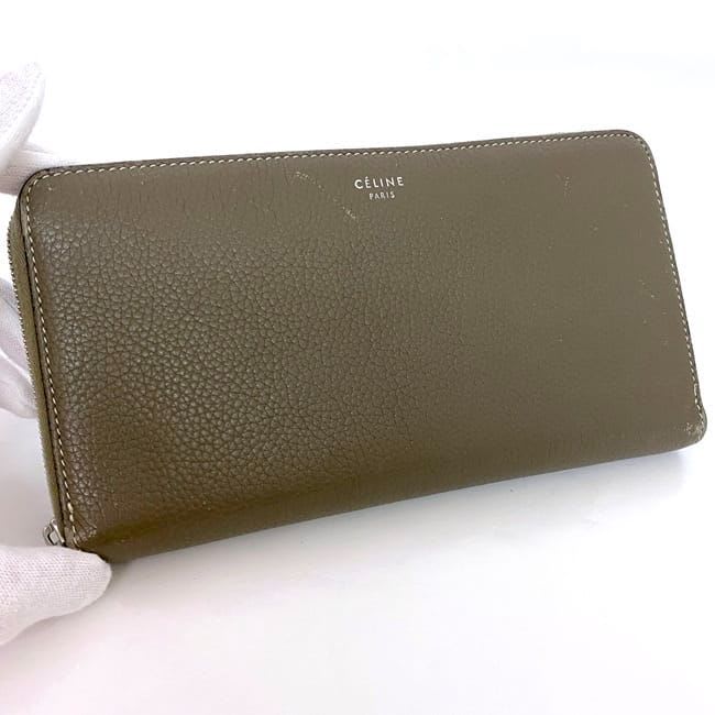 Celine Round Zipper Long Wallet Large Zipped — view 7
