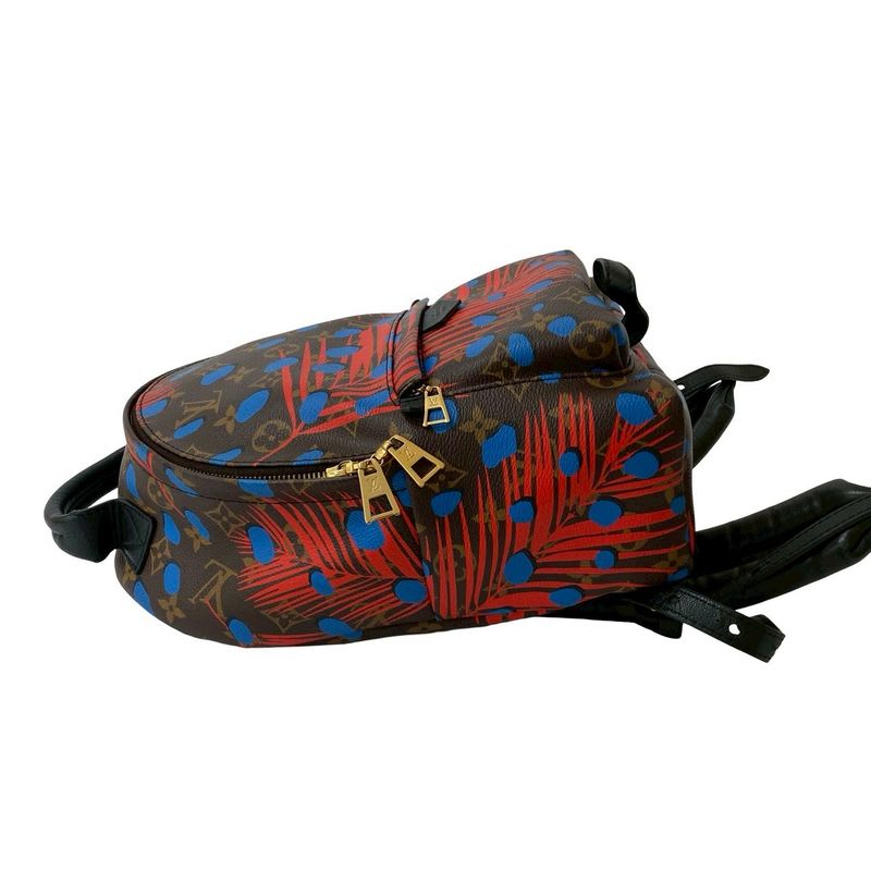 Louis Vuitton Palm Springs Monogram Jungle Dot Leather Backpack Daypack
