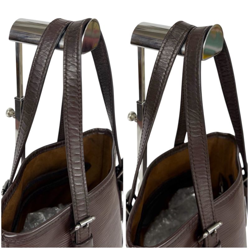 Louis Vuitton Bucket PM Bag Marais Epi Leather Brown — view 7