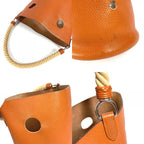 Hermes Shoulder Bag Mangeoir MM Taurillon Cles Mance Orange — view 8