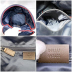 Gucci Backpack Navy Gray Diamante — view 9