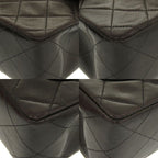 Chanel Mini Quilted Lambskin Leather Black 4 Gold Chain Shoulder Bag — view 8