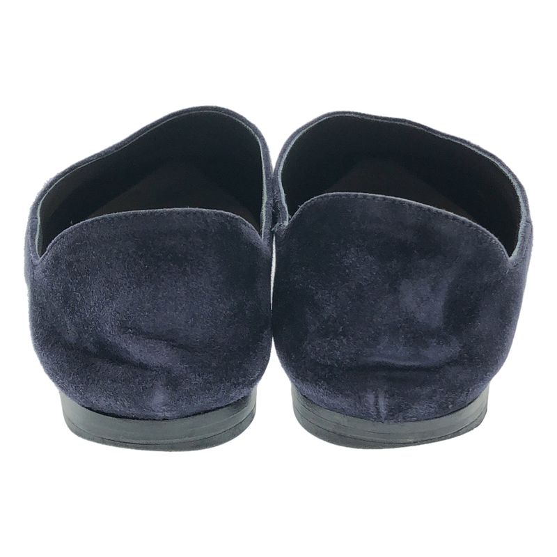Prada Pointed Toe Suede Flat Shoes 1 S574 H Navy 37 2 — view 3