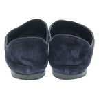 Prada Pointed Toe Suede Flat Shoes 1 S574 H Navy 37 2 — view 3