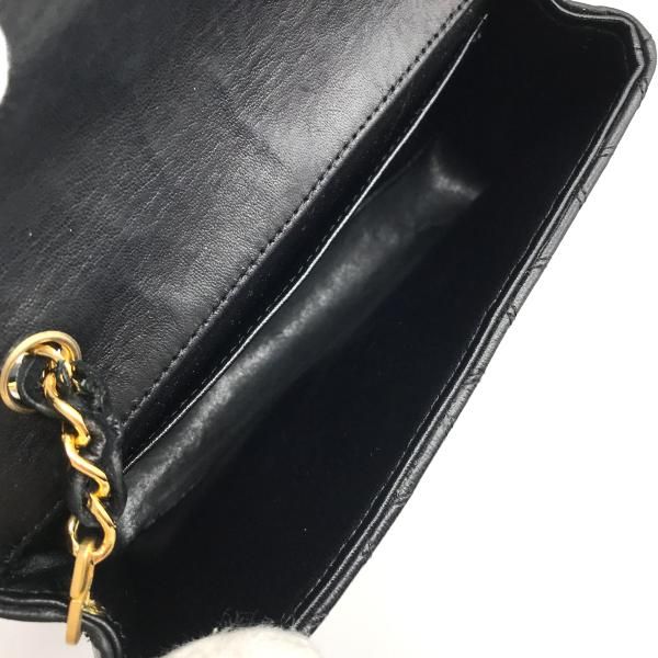 Chanel Bicolor Big CC Logo Mini Chain Shoulder Bag Black — view 8