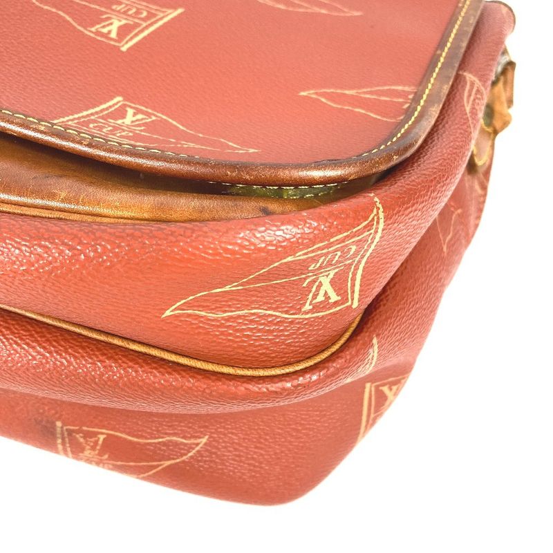 Louis Vuitton Shoulder Bag Calvi Canvas Avogany Orange — view 6