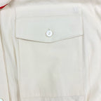 Louis Vuitton Dress Cotton Beige Black Red Scarf Safari Shirt Logo — view 4