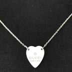 Gucci Logo Necklace Silver — view 2