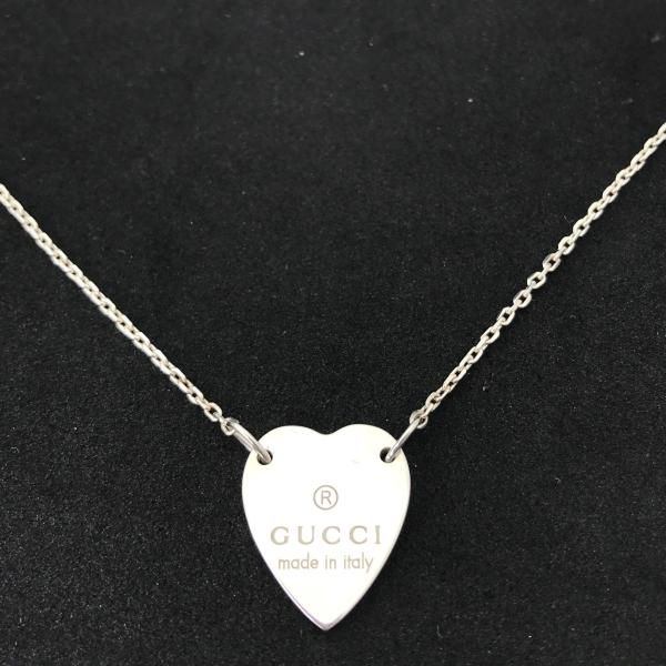Gucci Logo Necklace Silver — view 2