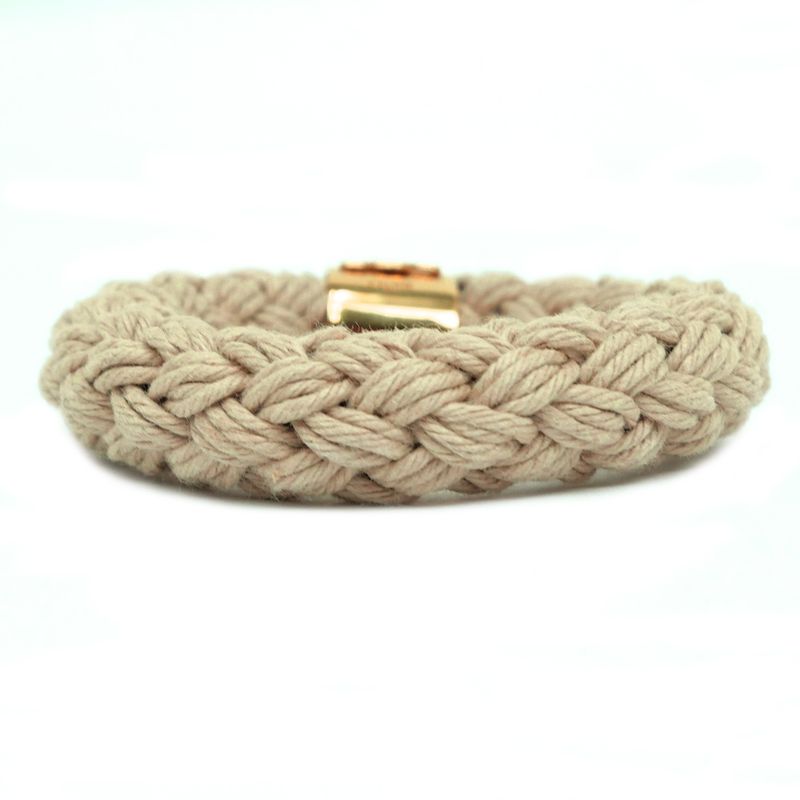 Celine Pendant Top Scrunchie Beige Gold Hardware Plated Accessory — view 7