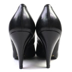 Celine Metal Toe Leather Pumps Black Silver 35 Storage With Bag — view 6