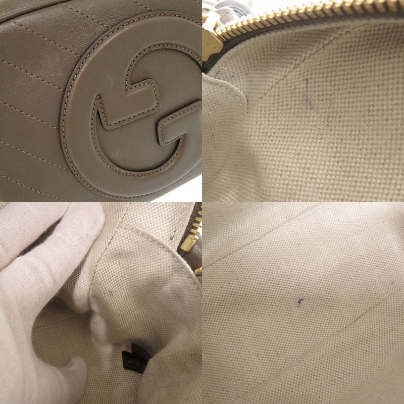 Gucci Blondi Leather Brown Shoulder Bag 0312 — view 9