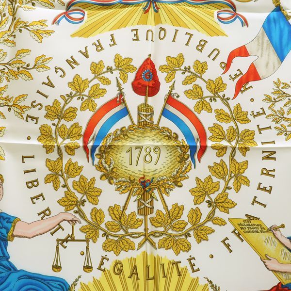 Hermes Carre 90 Liberte Egalite Fraternite Republique Francaise 1789 in Commemora — view 5