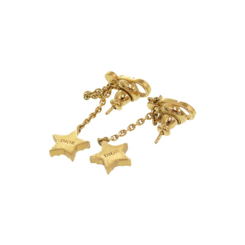 Dior CD Star Stone Gold Earrings Accessories 0225 — view 3