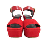 Celine Ankle Strap Suede Chunky Heel Sandals Size 36 — view 3