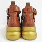 Louis Vuitton Sandals Akrite Monogram Brown Gold 36 — view 3