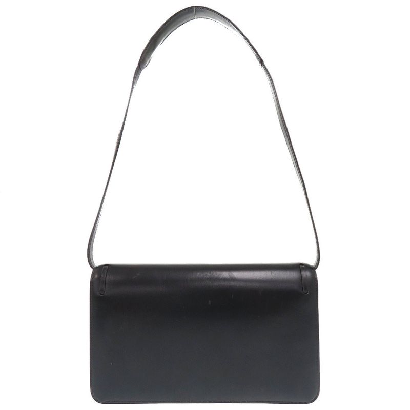 Hermes Tassel Vintage Box Calf Navy Gold Hardware 00 Shoulder Bag — view 2
