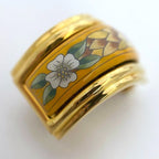 Hermes Earrings Gold GP Cloisonne — view 9